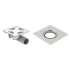 Blücher vloerput Compact rvs304 147 x 147 mm ou/zu membraanflens
