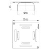 Rooster RVS304 geschr. tbv Compact vloerput 184.151.050 en 182.151.050