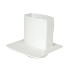 NICOLL Techtan Ovation LG28 PVC-Ti universele voetplaat 90x56 mm Wit