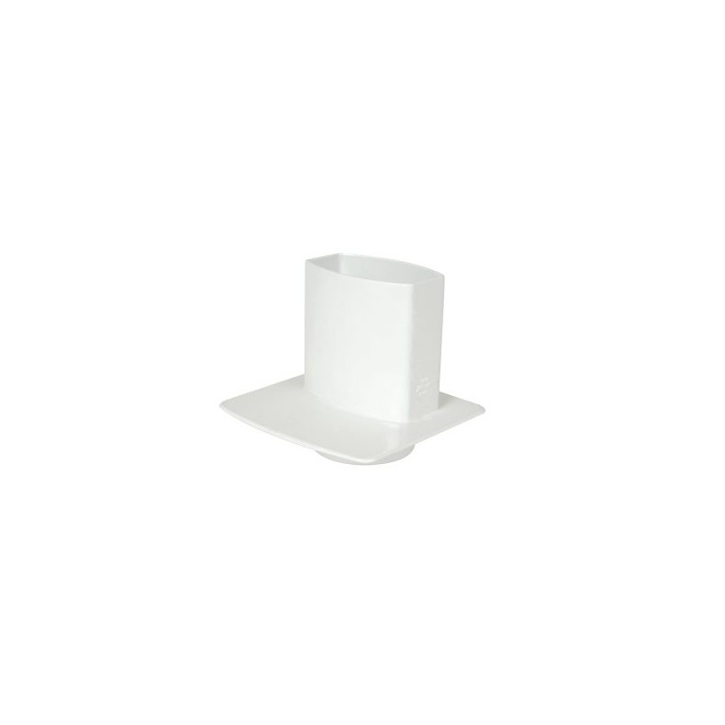 NICOLL Techtan Ovation LG28 PVC-Ti universele voetplaat 90x56 mm Wit
