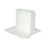 NICOLL Techtan Ovation LG28 PVC-Ti universele voetplaat 90x56 mm Wit