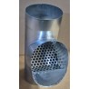 zinken loofafscheider - bladvanger Ø120 mm - rvs rooster