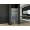 Maki nisdeur vouwbaar rechts 800 x 2000 x 8 mm nano helder glas/chroom