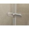 Maki nisdeur vouwbaar links 800 x 2000 x 8 mm nano helder glas/chroom